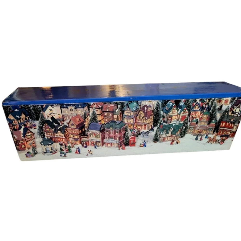 Dicken's Keepsake 3Pc Christmas Porcelain Vintage Train Set With Original Box